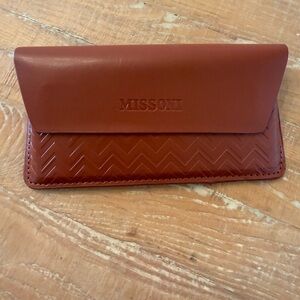 Missoni Terracotta Leather Glass Case